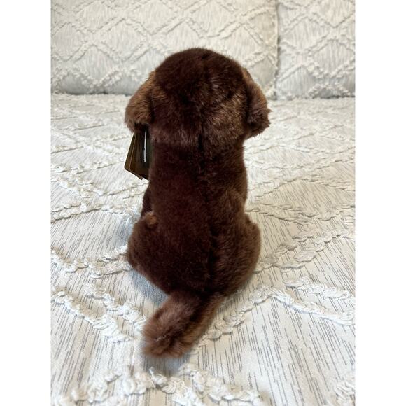 Aurora Miyoni Chocolate Lab Pup Stuffed Animal Realistic Lifelike Brown 11 inch - Picture 3 of 9